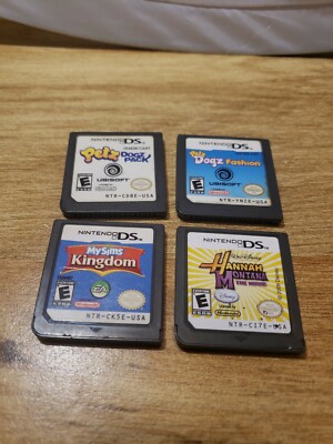 4 Nintendo DS Games: Petz Dogz Pack, Dogz Fashion, MySims Kingdom, Hannah MO