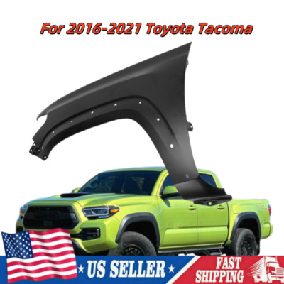 For 2016-2021 Toyota Tacoma Left Front Fender With Molding Holes Primed