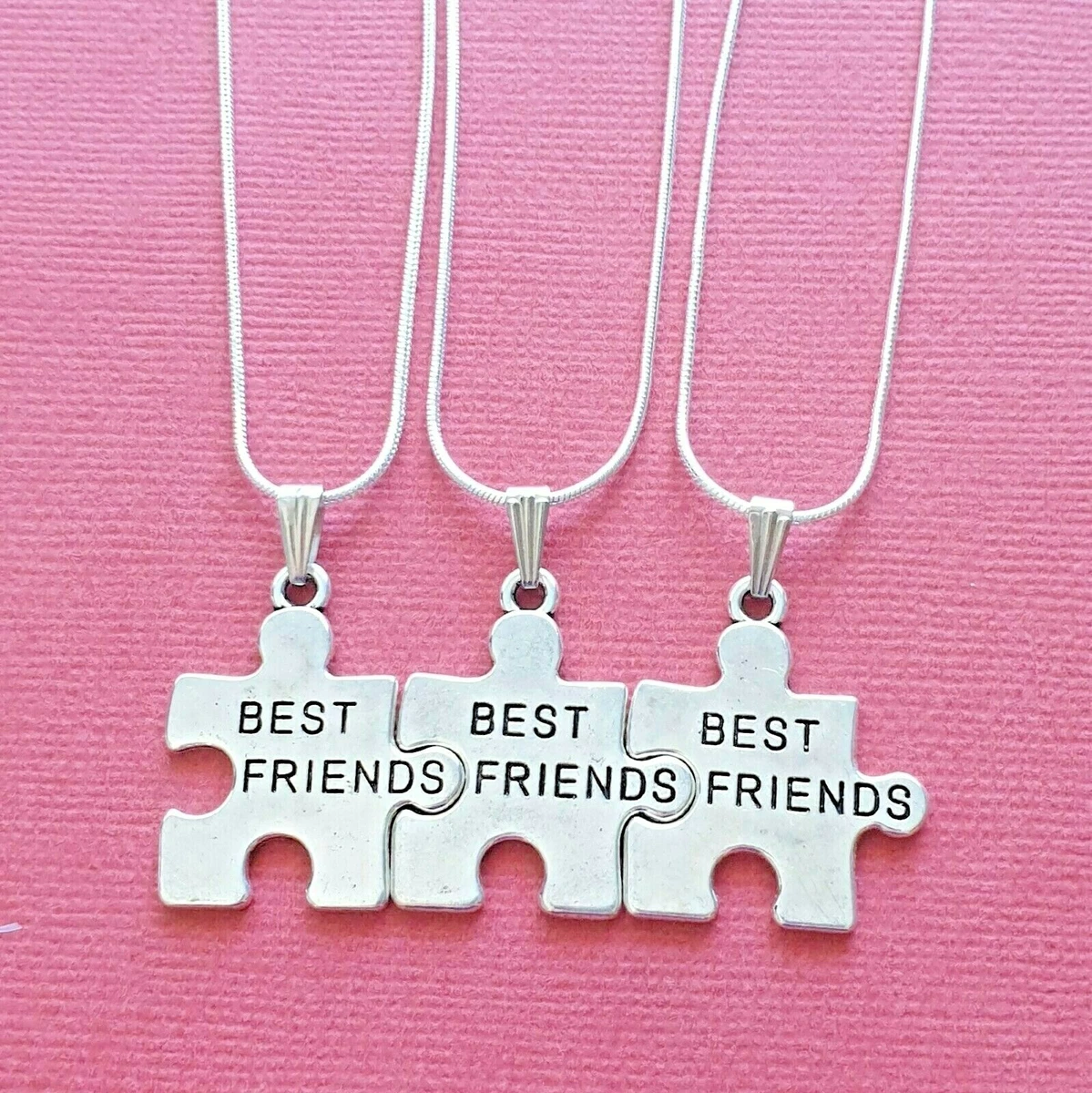 Friends Collares 3 compartir Colgantes cadenas BFF besties amigo | eBay