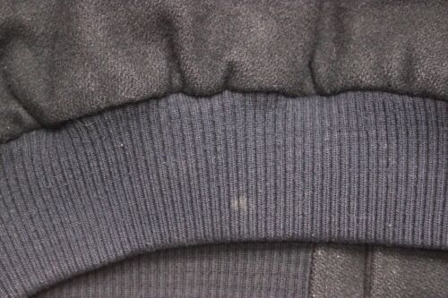 AGFA Folie Vintage Wolle Bomberjacke Gr. L Lederärmel schwarz Uni - Bild 5 von 7