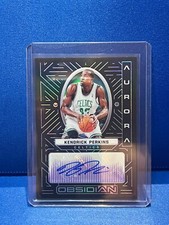 2021-22 NBA PANINI OBSIDIAN AURORA PURPLE ETCH AUTOGRAPH KENDRICK PERKINS 12/75