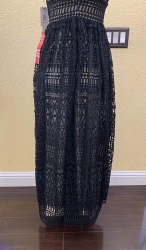 NWT $298 Nicole Miller New York Size 2 Black V-Neck Maxi Dress - Picture 8 of 12
