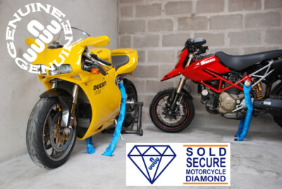 Motorrad Sicherheit Bodenanker, original zugelassen Y-max90 für 16 & 19 mm KETTEN