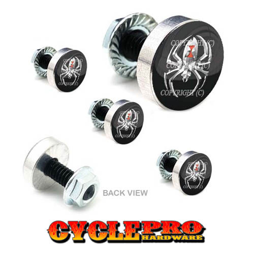 Kit Bulloni Esagonali In Alluminio Per Parabrezza Harley Touring 93-13, Bandiera USA, GHOST, California Custom Parts