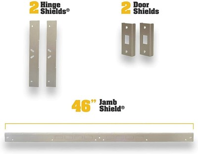 Door Armor Max Combo Set - Satin Nickel (850794001512)