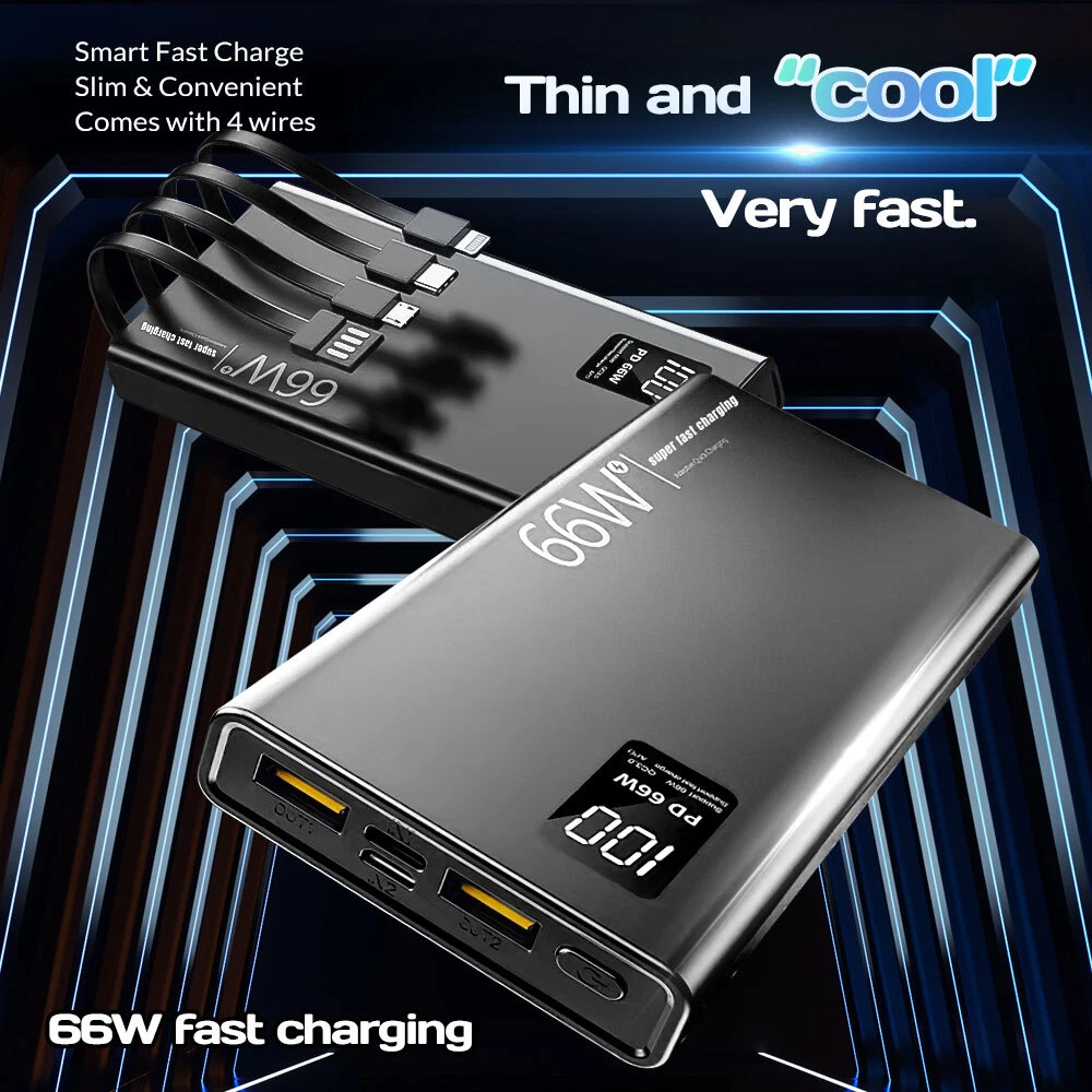 Power Bank 40000mAh 66W Charging Portable External Battery Backup For Cell Phone Power Bank 40000mAh 66W Charging Portable External Battery Backup For Cell Phone