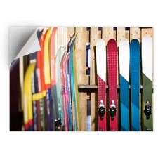 1 x Vinyl Sticker A4 - Skis Skiing Ski Snow Sports #2589