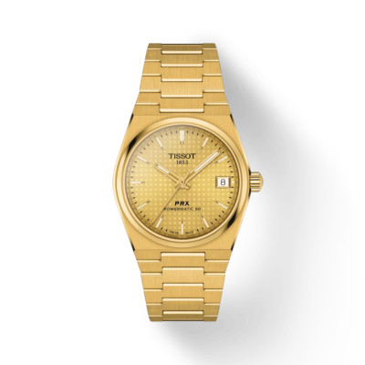 Tissot PRX Powermatic 80 35mm Gold-Tone Steel Watch T1372073302100
