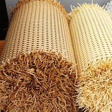 Cane Webbing Sheet Rattan Cane Webbing Roll Material Home Furniture Repair US