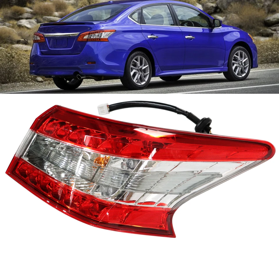 For 2013 2014 2015 Nissan Sentra Passenger Right Side LED Tail Light Assembly - Image 2 of 4