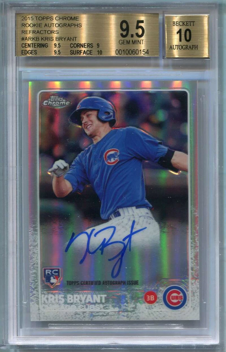 2015 Topps Chrome Autograph Refractor Kris Bryant Rookie Auto 233 