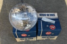 Vintage Nos Lot Of 2 Qty Ac Guide 4000 12 Volt Sealed Beam Lamps Free Shipping