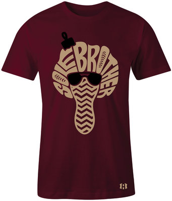 maroon foamposite shirt