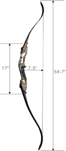 New 30-50lb Hunting Long bow Fishing Archery Takedown Recurve Bow Bowfishing Kit - Picture 4 of 32