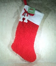 Dog Christmas Stocking with Bone Tassels Pet Holiday More  Merrier Brand PETCO