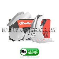 Kit plastiche polisport bianche KTM 250SXF SXF 250 2007-2010 set pannelli carene