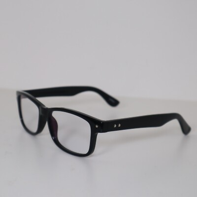 @MARK®︎ ZENNI Square EyeGlasses 228421 Black w/ Star Accents FRAMES | eBay