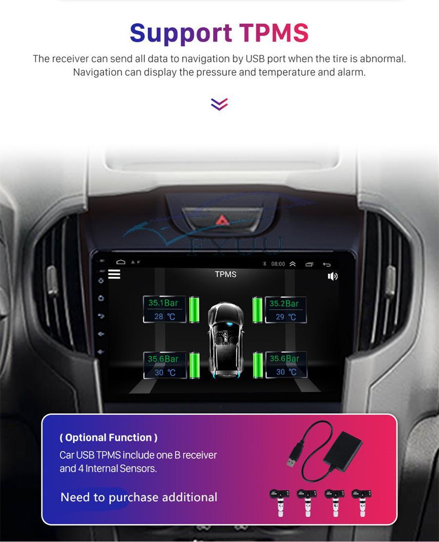 For Isuzu D-Max Chevrolet S10 Android 10 2Din 9