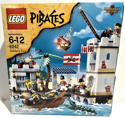 ミニカゴ VINTAGE LEGO PIRATES 6242 SOLDIERS FORT 100% COMPLETE + BOX