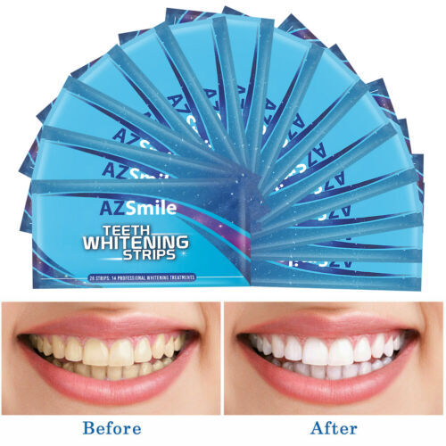28Pcs 3D Teeth Whitening Strips Tooth Bleaching White Strips 14 Treatments