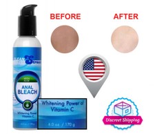 Intimate Area Bleach Cream Whitening Skin Toner Brightener Vitamin C  Aloe 6oz
