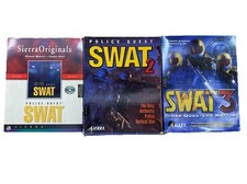 Police Quest SWAT 1 + 2 + 3 Original Big Box Version Manual Complete PC CD ROM