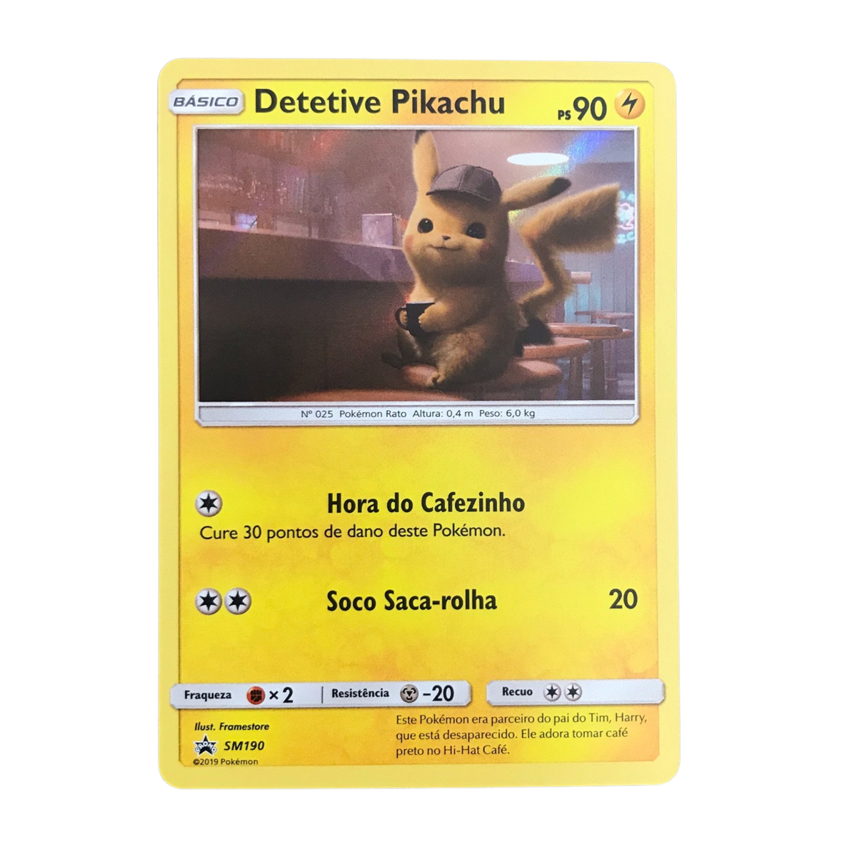Card Pokémon Portuguese Detective Pikachu Sm190 (Coffe Break