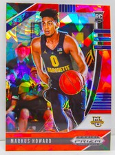 Markus Howard 2020-21 Red Cracked Ice Prizm Draft Picks Rookie Card #80 Nuggets