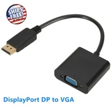 Display Port dp to VGA Adapter cable displayport to vga cord 1080P for dell hp