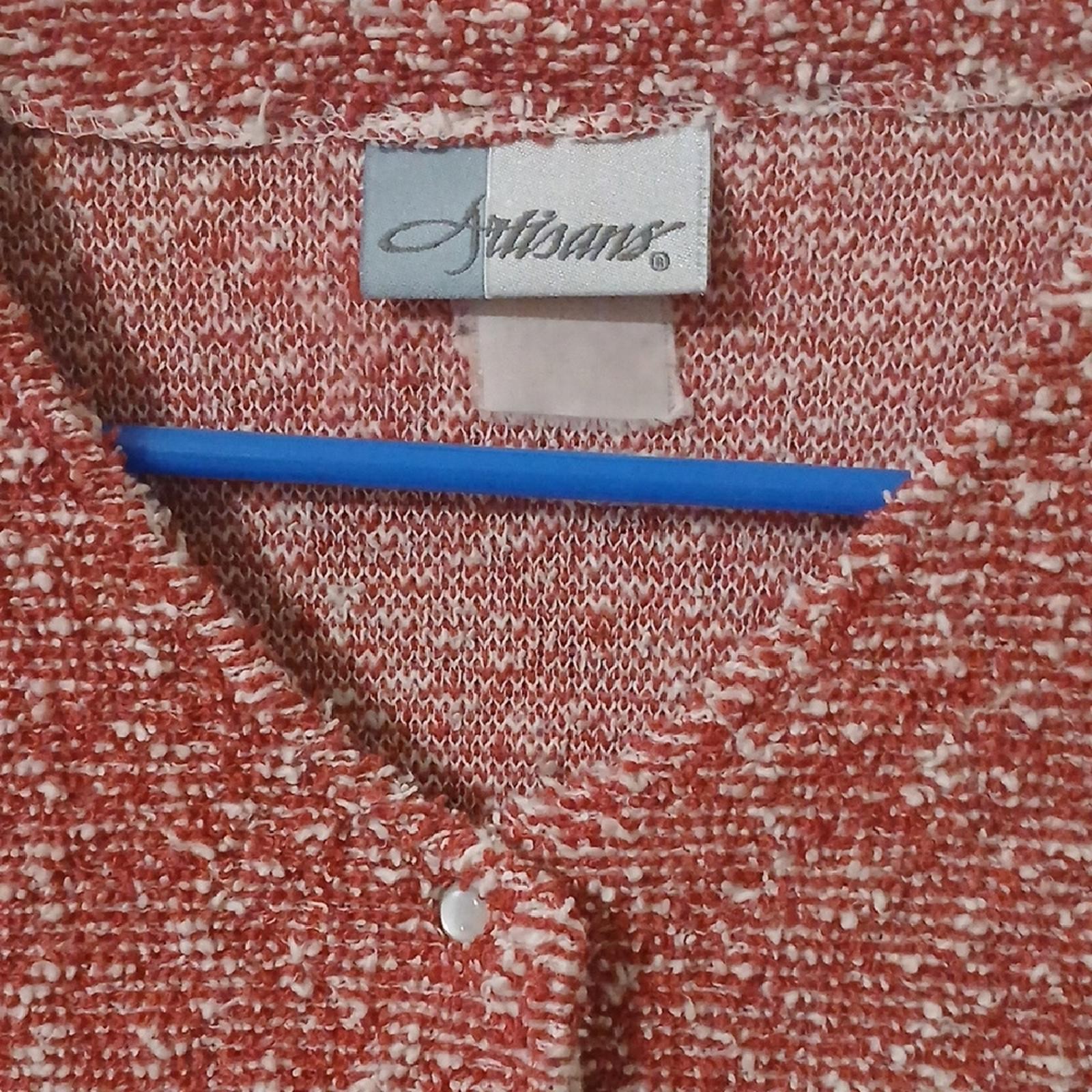 Make Offer! Artisans Rust and Black Patterned Car… - image 2