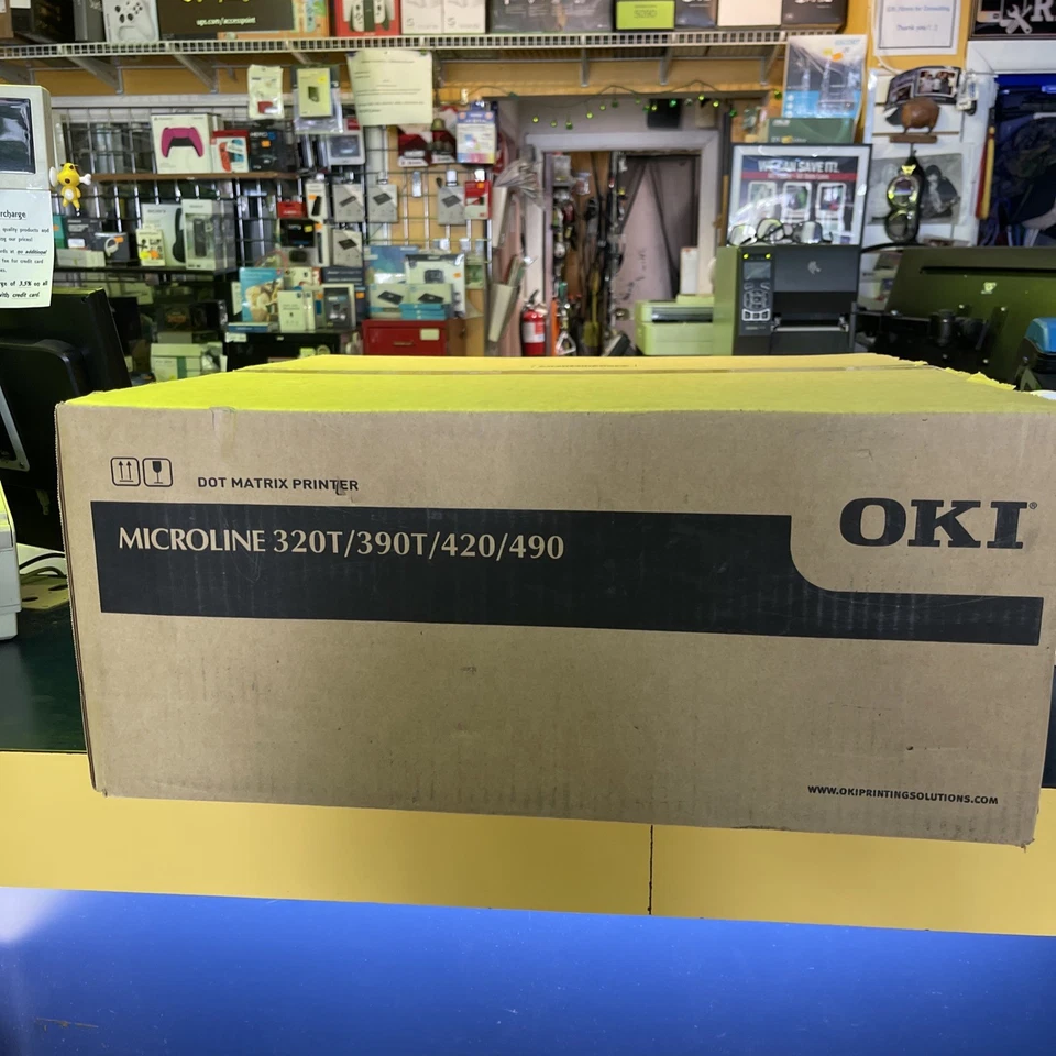 Oki MICROLINE 320 (62411601) Turbo 9 Pin Dot Matrix Printer - White - Image 3 of 4