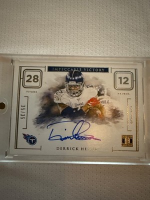 2020 Panini Impeccable - Impeccable Victory Autographs Derrick Henry #IV-3...