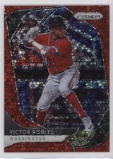 2020 Panini Prizm Tier II Quick Pitch Red Donut Circle 68/99 Victor Robles 0q3