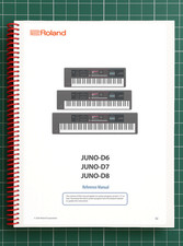 Roland Juno-D6   6 in 1 Owners Manual User Instructions   361 Pages   USA Made