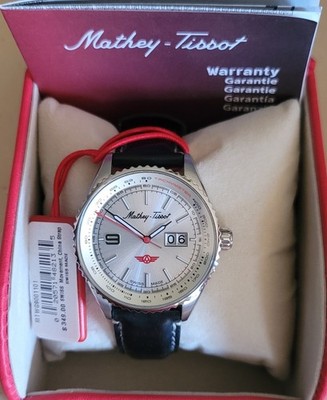 NEW - Mathey Tissot Atlas Quartz Silver Dial Men's Watch
