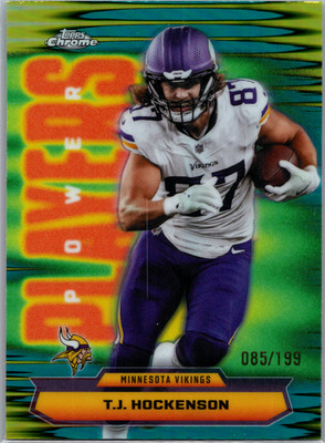 2025 Topps Chrome Tj Hockenson Power Players Refractor /199