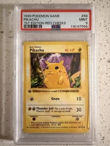 1st Edition Red Cheeks Pikachu | eBay