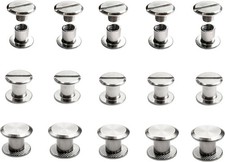 100 Sets M5x6mm 304 Stainless Steel Chicago Screws Leather Binding Rivets