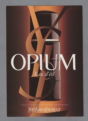 Große Karte - Opium Eau d'été von Yves Saint Laurent beidseitig 13 cm x 21 cm