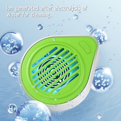 Fruit Vegetable Washing Machine ABS Household Capsule Shape Food Purifier Cl SET