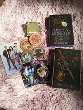 Fairyloot Only a Monster & Never a Hero Vanessa Len hand signed tarot coasters