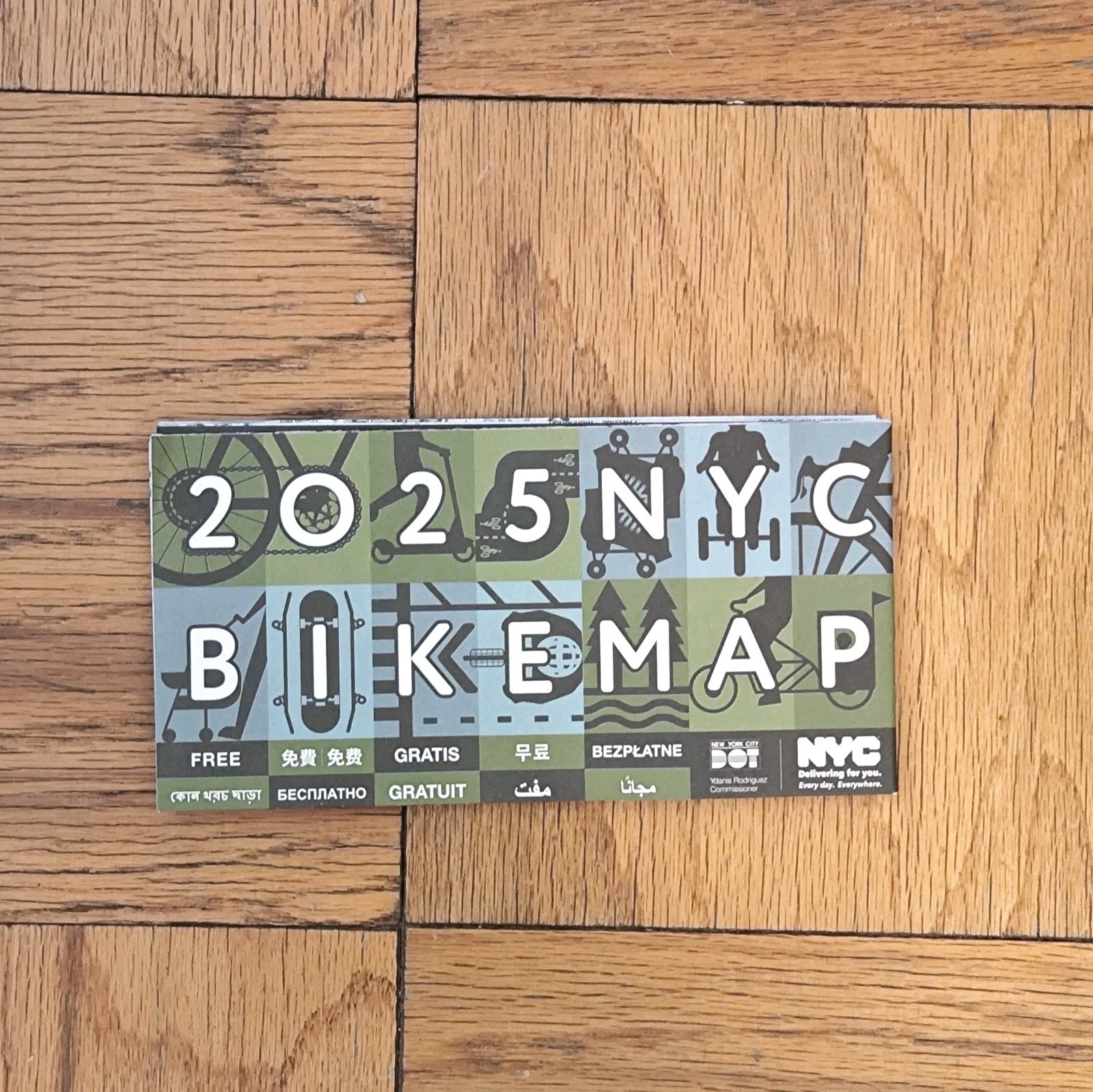 New York City NYC Bike Map 2025 Version