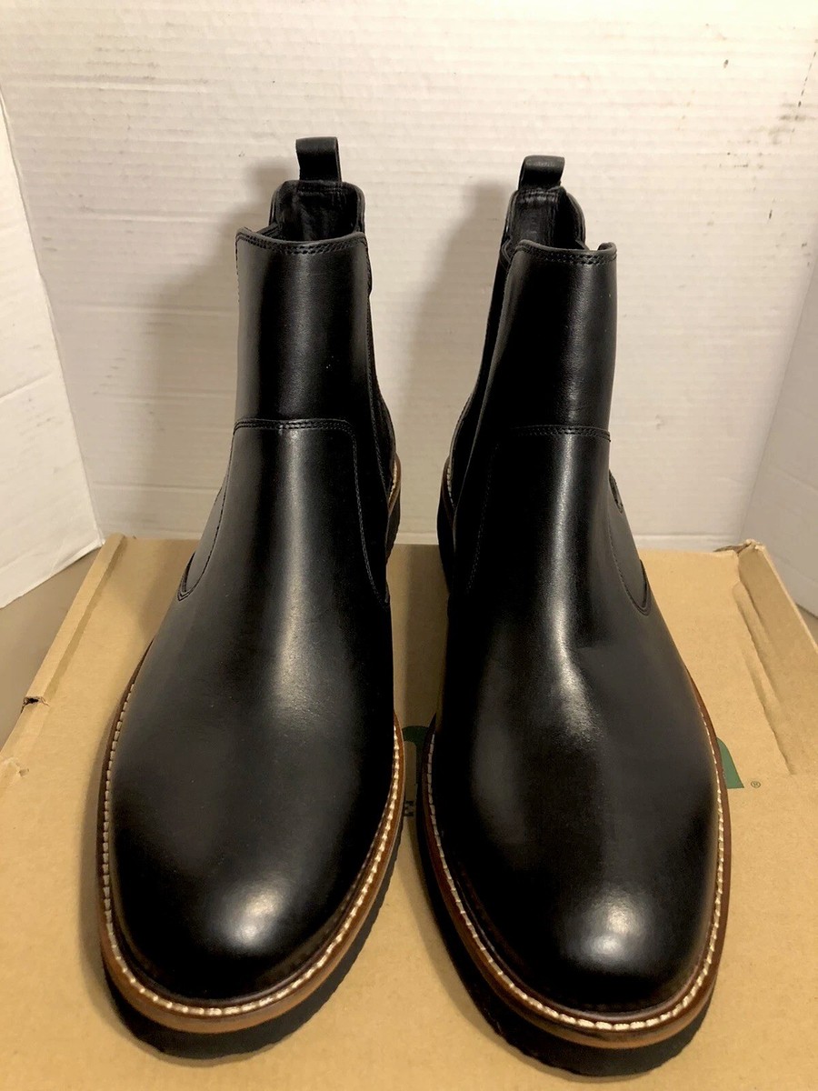 その他 rena Dunham Mens Size 13 🔥 D- E Clyde Pull On Leather Chelsea Black