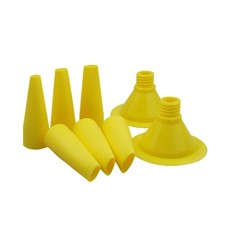 8 Packs Cone Nozzle for Sausage and Bulk Caulk Guns Sausage Caulking Tips