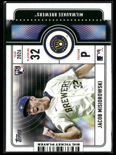 2026 Topps Series 1 Jacob Misiorowski Base (RAW)