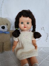 Williams & Steer Doll ~ 12" Vintage W & ST Hard Plastic Doll 1950s ~Original Wig
