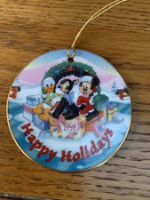 Vintage Mickey & Donald Disney Christmas collection 1998 Tree decoration used