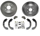 Fits 09-13 Chevrolet Silverado 1500 2 Rear Brake Drums & Brake Shoes 6Pc 7000LB