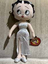 Kellytoy Betty Boop Plush Stuffed Doll Metallic Silver Dress NWT 16  RARE Tags