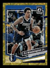 2023-24 Donruss Optic P.J. Washington Jr. /10 Gold International #92 Mavericks